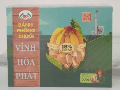Bánh phồng tôm chay vị chuối Cà Mau